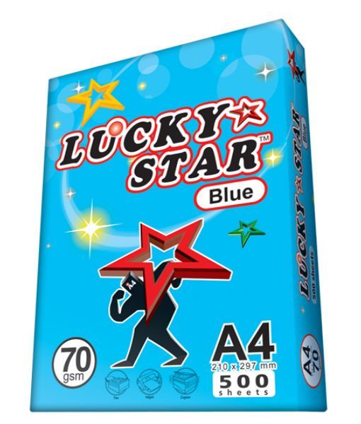 IK LUCKY STAR 70G A4 PAPER 500's - BLUE