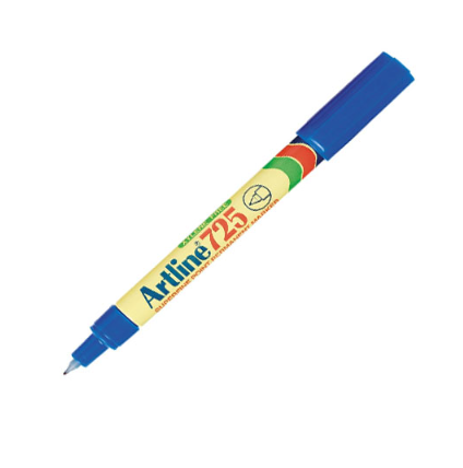 ARTLINE PERMANENT MARKER SUPERFINE 725 BLUE (1PCS)