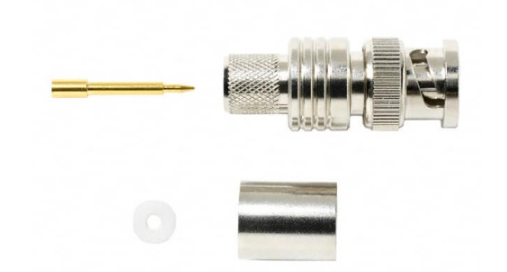 Fluke PCN50 73043 Bnc Straight Plug, 50 Ohm, Crimp Type, Rg8, 9, 11, 213, 214