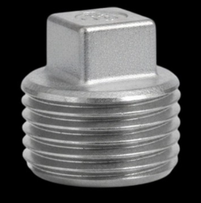 ATKC Stainless Steel Fittings Square Plug 1"