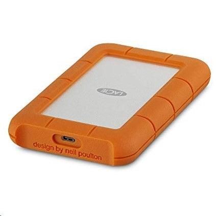 Seagate LaCie Rugged 2TB USB C 3.1 Type C Portable Portable Anti Shockproof Hard Drive External HDD