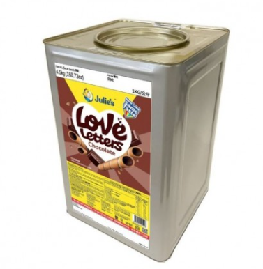 JULIE'S LOVE LETTER CHOCOLATE BISCUITS TIN 4.5KG