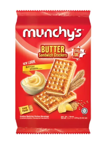 MUNCHY'S  BUTTER CREAM SANDWICH CRACKER  313G