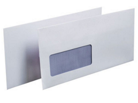 4" X 9" WHITE WINDOW ENVELOPE
