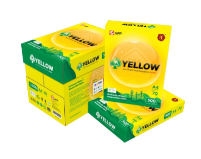 IK YELLOW A4 PAPER 70GSM 500'S
