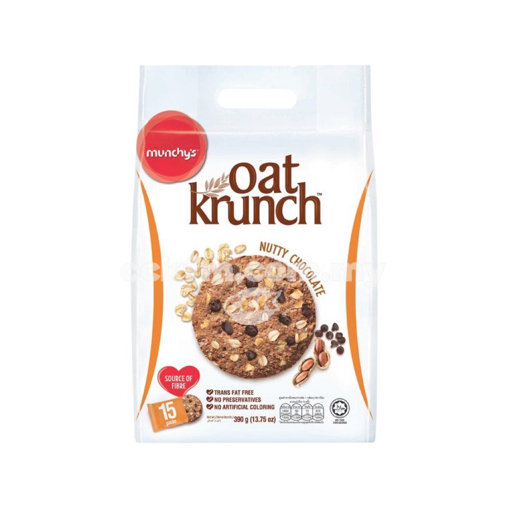 Munchy's Oat Krunch Nutty Chocolate 12 Pack x 390g