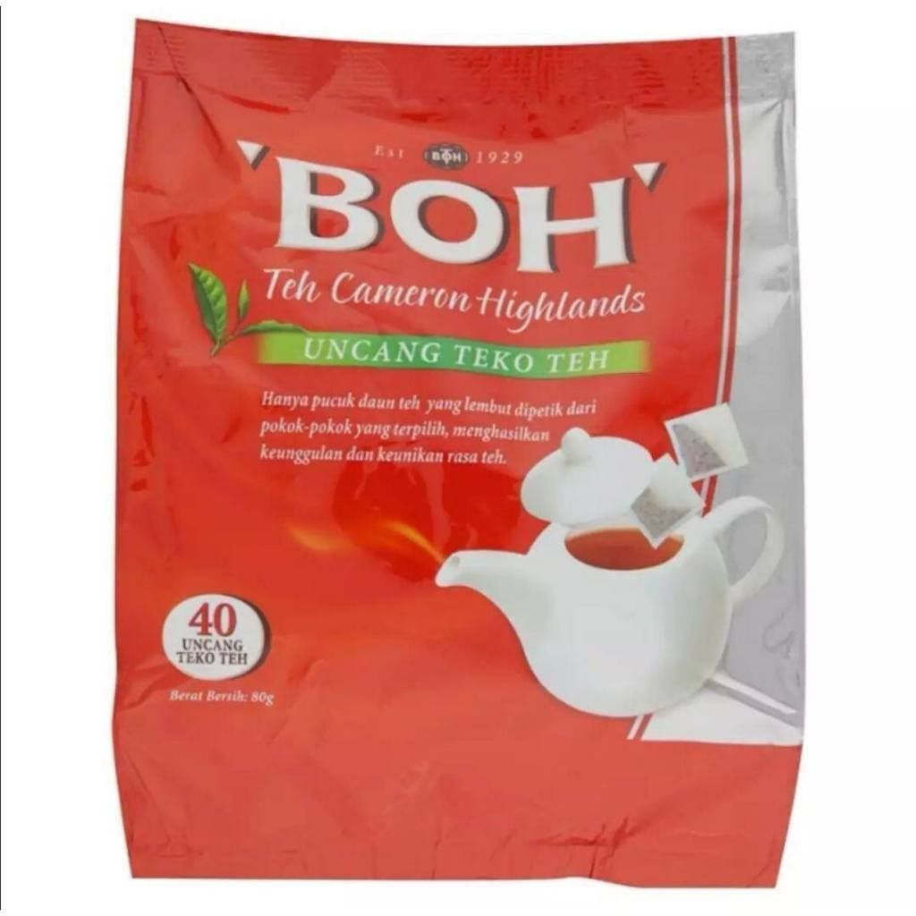BOH CAMERON HIGHLANDS TEA 40'S X 2G (POTBAGS )