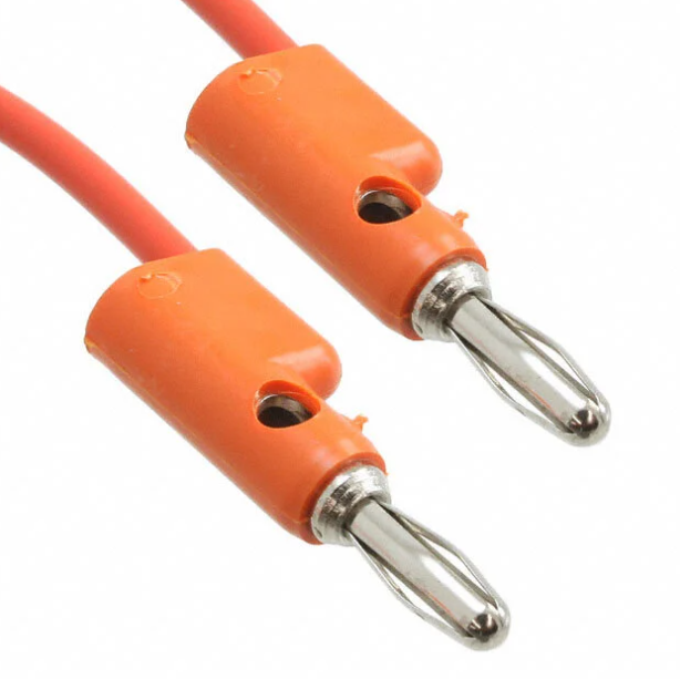 Fluke PATCH EMHB-24-3# Banana Plug Patch Cord (orange), Mto Bulk
