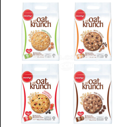 MUNCHY'S / BISCUIT / OAT KRUNCH BISCUIT / STRAWBERRY & BLACKCURRANT / 15 x 26g / 390g