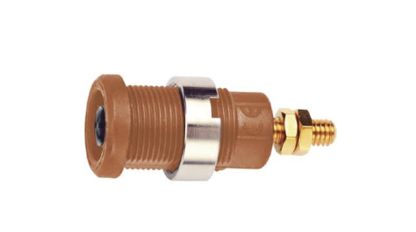 Fluke PJKPL 72912-2 Panel Mt Iec1010 4mm (0.16in) Jack For Sheathed Plug,10/pkg (red)