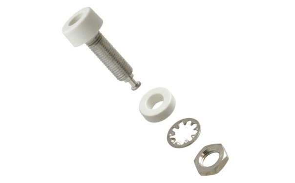 Fluke PJKPL 1581-9 B-jack, Tin Pl 10/pkg (white)