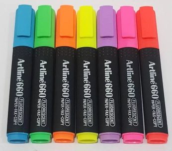 ARTLINE HIGHLIGHTER 660 ALL COLORS (7PCS/PACK)