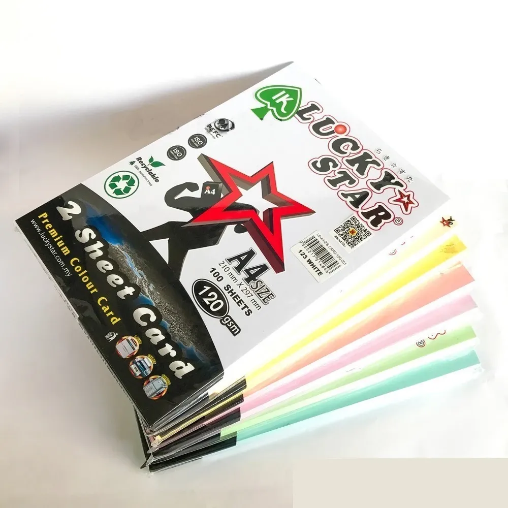 LUCKY STAR 2 SHEET CARD PAPER 120GSM