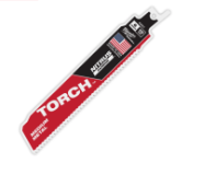 Milwaukee 6" (150mm) 10 TPI TORCH™ w/ Nitrus Carbide SAWZALL™ Blade for Medium Metal (3pcs) 48-47-6351