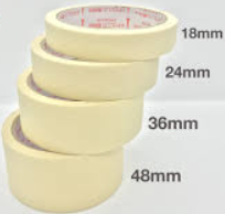 Apollo Masking Tape M502 Premium. 18mm / 24mm / 36mm / 48mm X 18Y