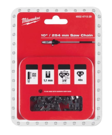 Milwaukee 10" (254mm) Saw Chain  (For M18 FOPH) 4932-4713-29