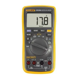Fluke 17B MAX-02 FLK-17B MAX-02/APC Flk-17b Max-02/apc,upgraded 17b+ With Input Alert And 1mm Test Leads