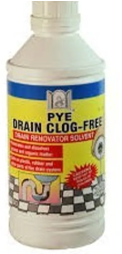 Anti clog delog solution sink 