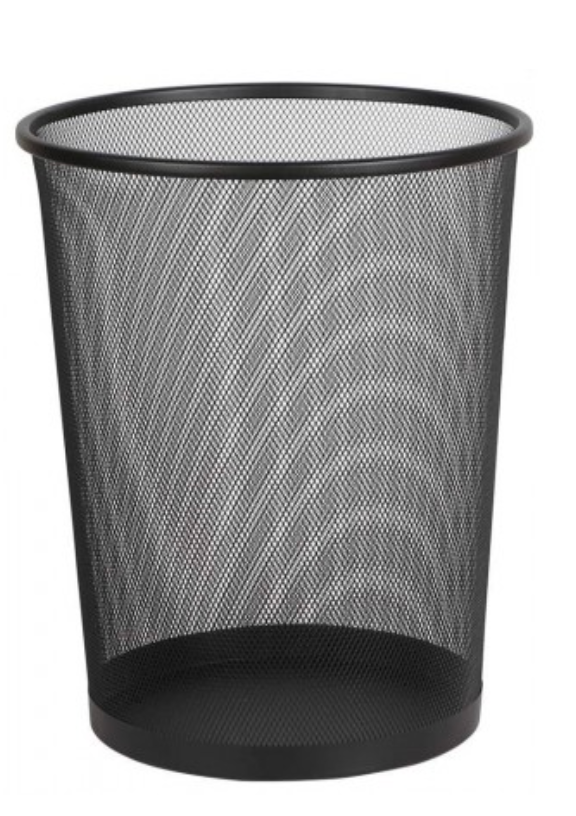 Black Wire Mesh Dustbin