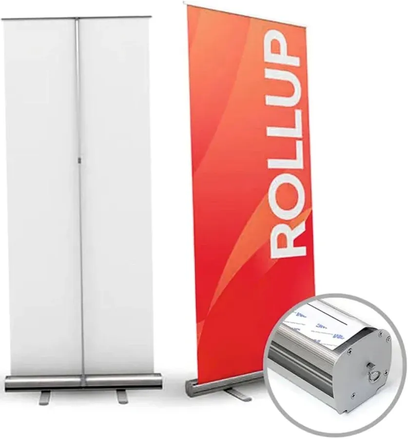 EREC ROLL UP STAND BUNTING DISPLAY 60CM X 200CM