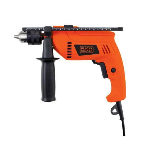 Black & Decker 650W 13mm Hammer Drill with Kitbox & Accessories