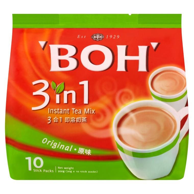 BOH 3 IN 1 INSTANT TEA MIX ORIGINAL 10'S X 20G