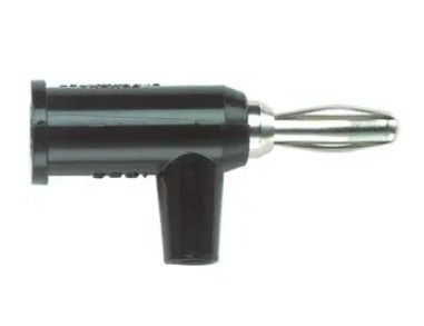 Fluke PJKPL 1825-0 Banana Plug With Safety Collar, Solderless, 10 Pcs, Black