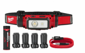 Milwaukee L4 B3 USB Rechargeable 600 Max Lumens Hard Hat Headlamp L4 HL2-301