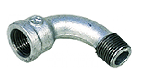 ATKC Galvanized Iron (GI) Fittings Short Bend 1/2"