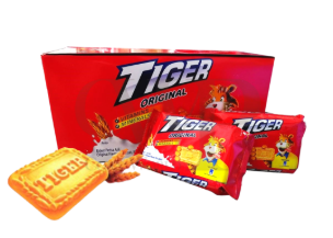 TIGER  BISCUIT  ORIGINAL / CHOCOLATE  58.8G X 12 PACKS / 720G