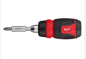 Milwaukee 8-in-1 Ratcheting Compact Multi-Bit Screwdriver 48-22-2913