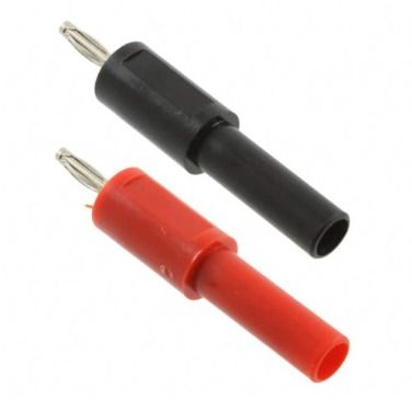 Fluke PJKPL 72914-02 4mm Banana Jack To 2mm Banana Plug Adapter Set, (black And Red)