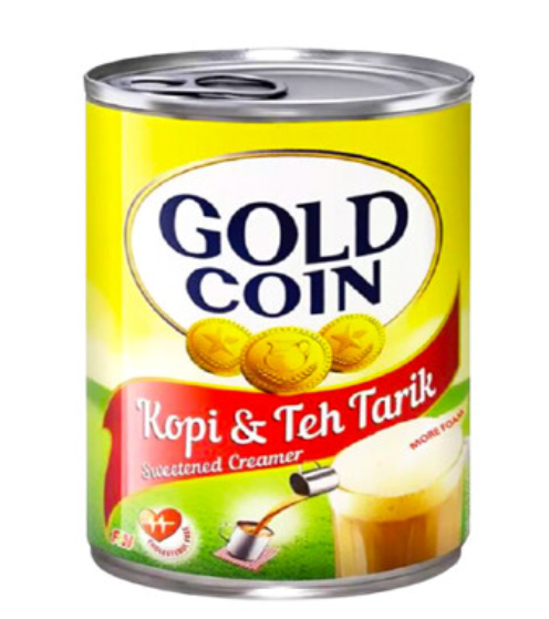 F&N GOLD COIN KOPI & TEH TARIK SWEETENED CREAMER 500G