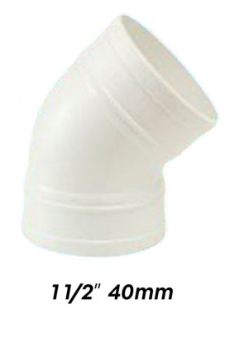 ATKC UPVC Fittings 135Â° Plain Bend 1 1/2" (40MM)