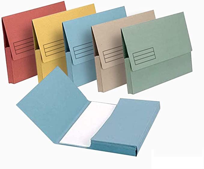 QP COCONUT POCKET FILE ASSORTED COLOURS 1 BOX X 144 PIECES