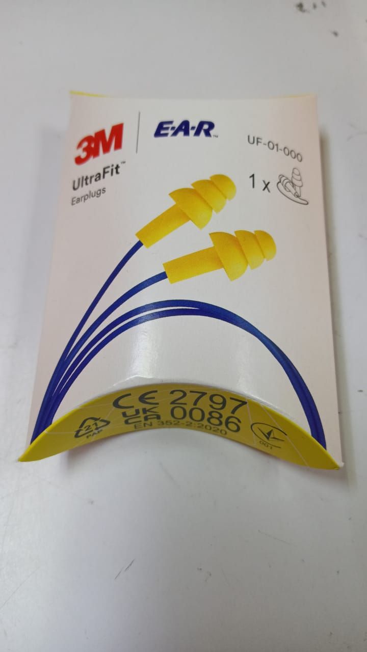 M UltraFit Reusable Earplugs UF-01-000 E-A-R / 3M UF-01-000 Earplug/ EP_ PSD_ [50 pairs/Box]