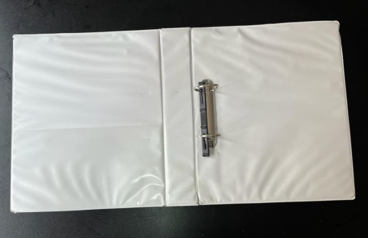 50MM WHITE PVC 2D RING FILE