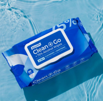 ALCOSM 75% CLASSIC ALCOHOL WIPES 50 SHEET