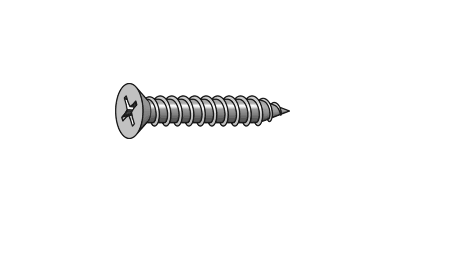 ATKC CSK Head Self Tapping Screws #10 x2 1/2" (50PCS/PKT)