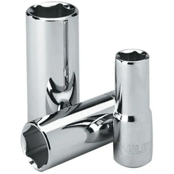 Stanley 1/2" DRIVE 6 POINT DEEP SOCKETS - 14MM