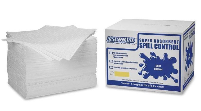 PROGUARD Oil Sorbent Pad (White) (BOS-LMT4002) 
