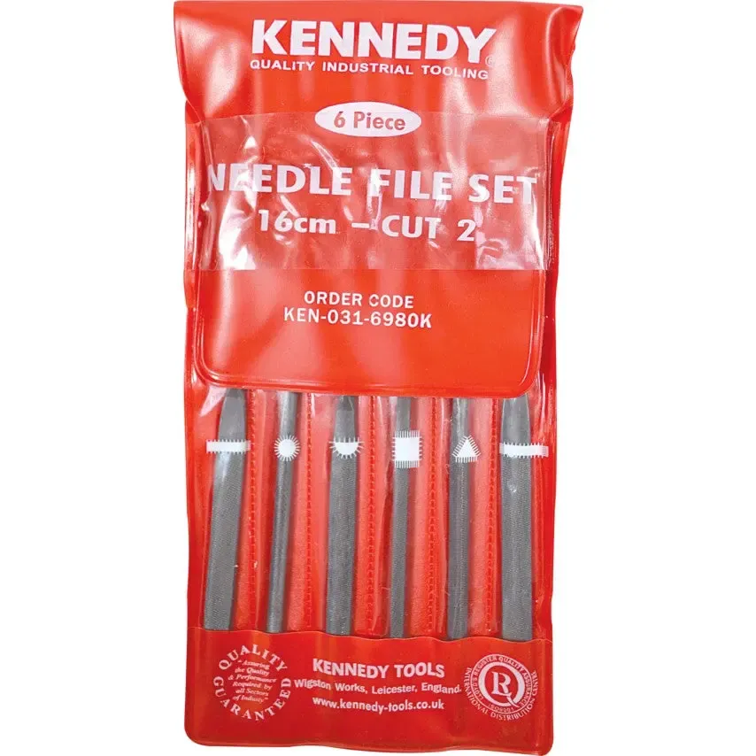 Kennedy KEN0316990K 16cm (6.1/2″) CUT 2 ASSORTED NEEDLE FILE SET-12PCE