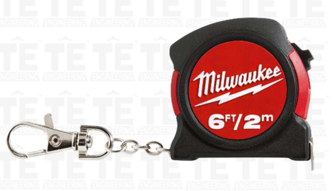 Milwaukee 2m / 6ft Keychain Tape Measure 48-22-5506