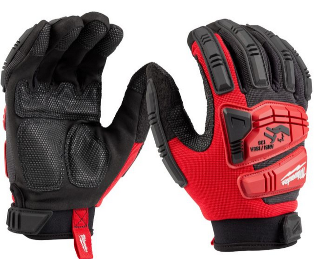 Milwaukee Impact Wrecking Work Gloves (Size: XXL) 48-73-8554