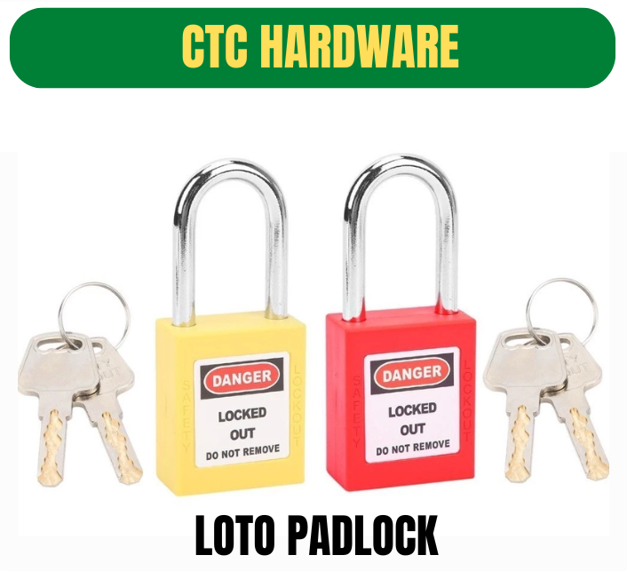 LOTO Padlock Lock Insulation Safety for Machinery Manufacturing Shackle
