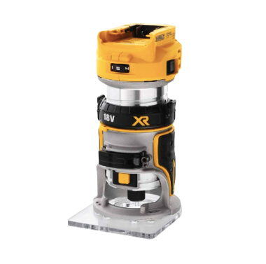 Dewalt 20V BL 8mm Router with Fixed Base (Bare)