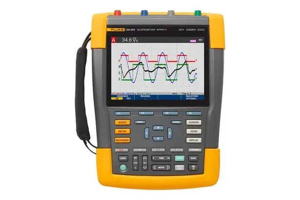 Fluke 190-202 FLUKE-190-202-III Fluke-190-202-iii,scopemeter 2 Channel 200mhz Color
