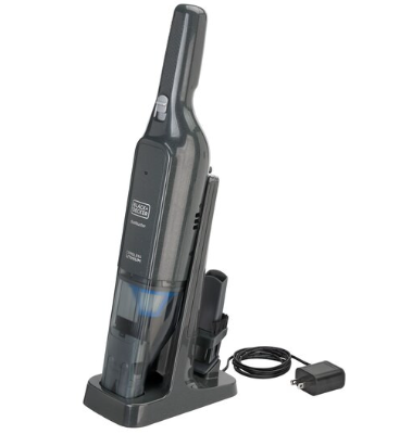 Black & Decker Slim Pelican 12V Brushed Hand Vac Base Charger – 2.0Ah (Dark Titanium)