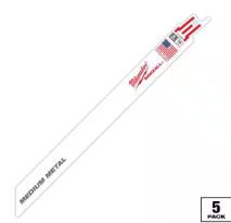 Milwaukee 9" (230mm) 18 TPI Thin Kerf SAWZALL™ Blade (5pcs) 48-47-5188