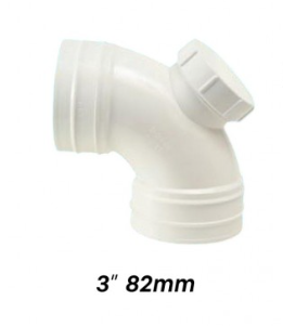 ATKC UPVC Fittings Sweep Bend I/O 3" (82MM)